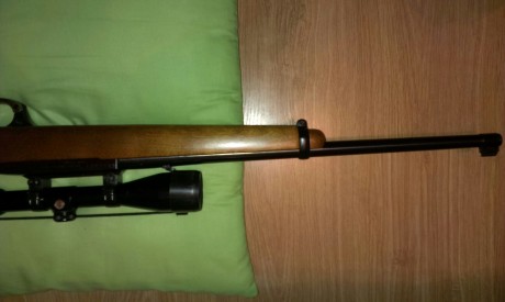Hola.  Vendo este rifle, con cuatro cargadores de 4 disparos, cantonera de caucho y  la original, anillas 20