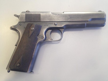 Vendo esta pieza de colección. Se trata de una Colt 1911 original de la Primera Guerra Mundial, fabricada 01