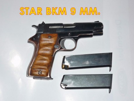 Pistola Star BKM + 3  cargadores en perfecto estado. 00