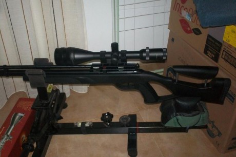 Despues de una larga espera,acabo de recoger mi gamo coyote en cal 5.5 le he puesto un visor millett gold 01