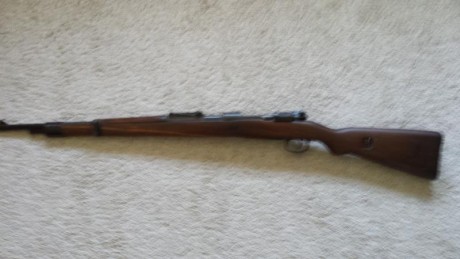 Se vende rifle mauser k98( Requisado por los yugoslavos ) impecable , funcionando a la perfeccion calibre 00