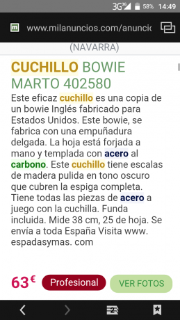 Buenas tardes compañeros,he estado mirando un cuchillo de acero al carbono y he visto de la marca Marto 161