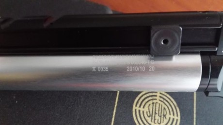 Venta pistola Steyr Lp10 , muy buen estado tanto mecanico como estetico.
CACHA talla M
BOTELLAS  1 caducada 10