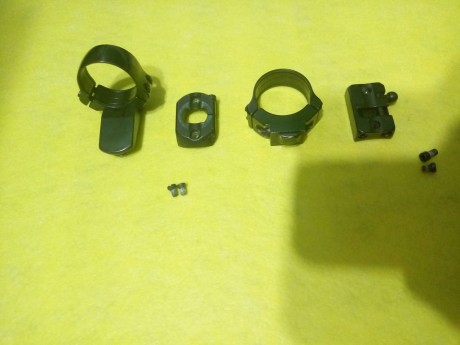Se venden monturas completas con anillas Apel originales de 30mm para rifle Sauer validas según catalogo 01