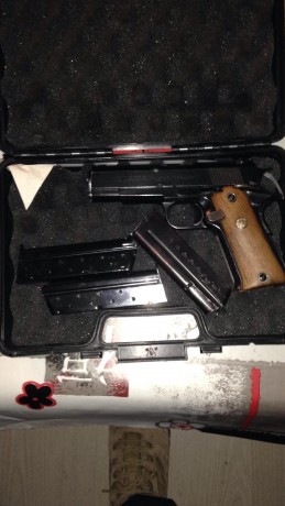 Buenos dias .

Vendo Llama Modelo Max XI-B de 9mm Para., en perfecto estado con muy buena agrupacion,cuatro 01