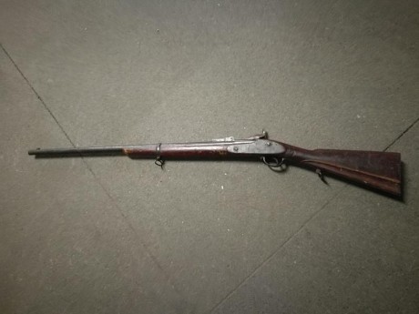 Hola a todos.

Os muestro las fotos de lo que creo es un fusil español Berdan 1867 en calibre 14,5x67R 00