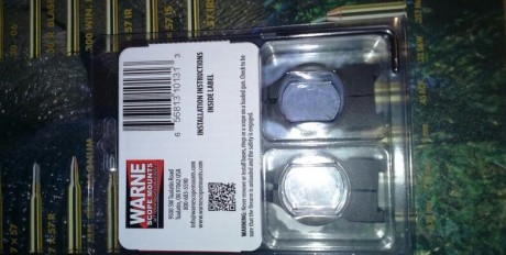 Cambio anillas warne de 30mm (están sin estrenar)para Cz550 por anillas 30 mm para carril weaver/picatinny 01