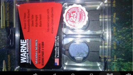 Cambio anillas warne de 30mm (están sin estrenar)para Cz550 por anillas 30 mm para carril weaver/picatinny 00