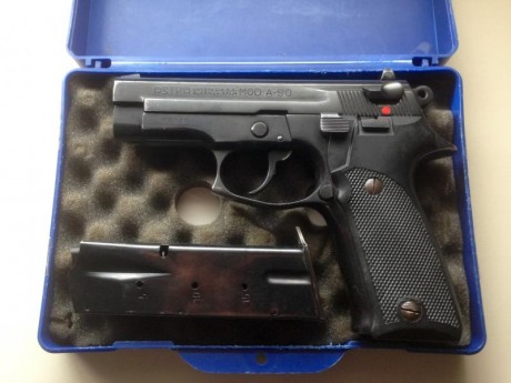 Muy buenas.
Vendo Astra A90 9mm Pb en excelente estado con cargador de 15 y otro de 17, caja original 02