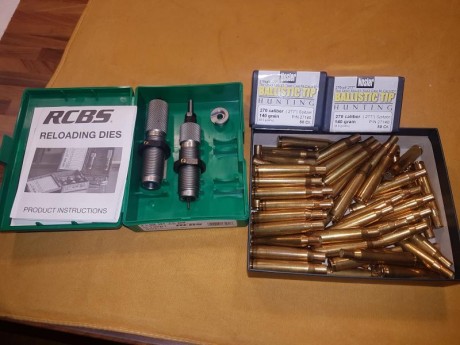Se vende Lote para recarga del .270Win compuesto de:

Juego de Dies RCBS .270W A ESTRENAR compuesto por 02