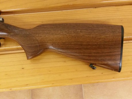 Vendo carabina Brno CZ 452 - 2E  ZKM calibre 22 LR de cerrojo, como "NUEVA".
Longitud total: 11