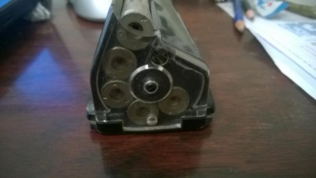    

Cargador para rifle Steyr Mannlincher del 458 Winchester Magnum (es el rotativo) se compró como repuesto 30