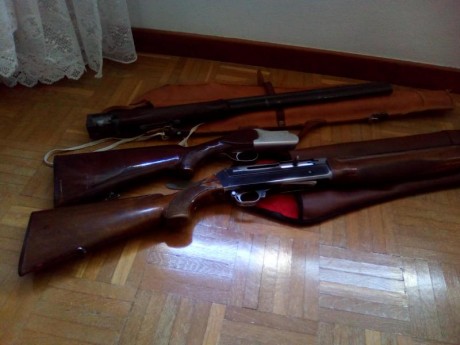 Se venden dos escopetas por dejar de cazar
Repetidora Benelli Cal. 12
Superpuesta Corzo Cal.12
Con fundas 02