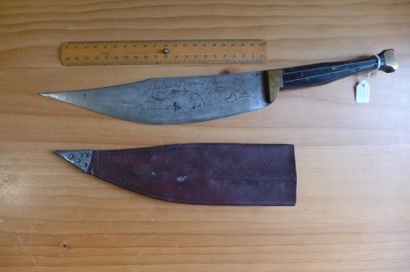 Vendo magnífico cuchillo del s. XIX, de los llamados "aragonés", "catalán" o "de 02