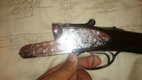 Hola,tengo un amigo que vende una magnifica escopeta paralela del calibre 12,pletina larga,etc..
Cañones 01