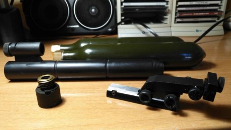 Venta diopter checo Tau 200 con adaptador para carabina Gamo, dos botellas de co2 de Tau 200,
Tunel completo 00