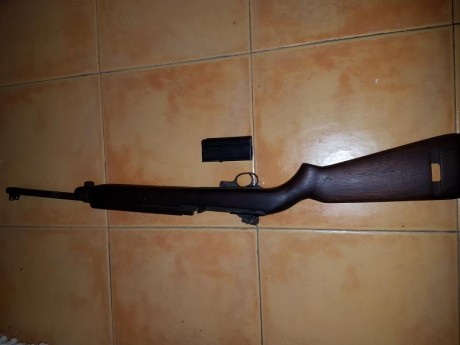 Carabina US M1   inutilizada  (  tapon en la recamara del cañon ). En libro de coleccionista .... no me 11