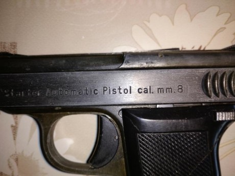 Buenas vendo esta reliquia o eso creo pistola, marca Molgoria italiana años 70 creo,8mm detonadora,regalo 12