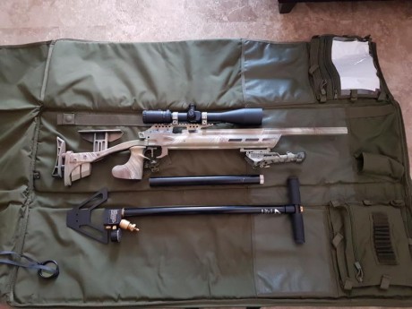 Carabina Hammerli ar20 del 4.5
Visor Sightmark trriple duty 8.5-25x50
Bomba Gehmann 270bar 4stage turbo 00