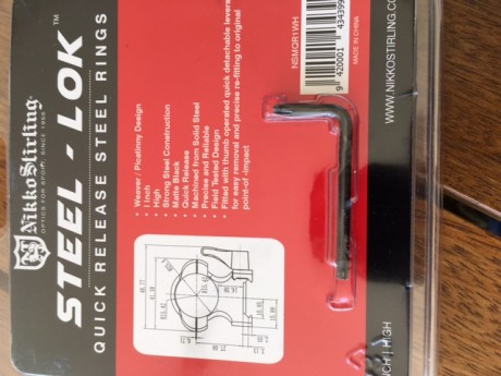 Bipode Vanguard modelo Equalizer 1QS. Con dos adaptadores para ser utilizado en 3 armas diferentes, sin 01