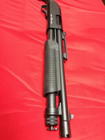 Buenas compañeros. 
Aquí os presento mi Stinger Tactical de corredera.  Una escopeta del calibre 12/76 22
