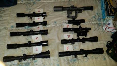 Vendo colección de visores alemanes ZEISS y otras marcas unos nuevos o como nuevos  y el resto usados 01