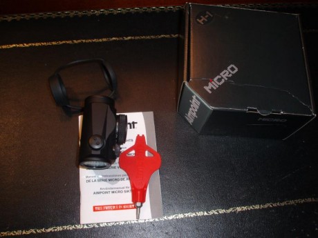 Hola, vendo Aimpoint micro H1 4-moas, casi nuevo, con instrucciones, caja y herramienta especifica . Todo 02