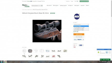 Buenas tardes, mi idea era comprar unas monturas originales para el Blaser, pero he visto estas y no se 90