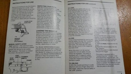 Hola  . En el fondo de un cajón encontré este viejo libro de uso de mi querida y nunca olvidada  s&w 01