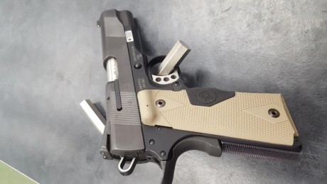 Marca: SW
Modelo:1911 PD
Calibre: 45 ACP
Empuñadura: Crimson trace LASER GRIP
Ciudad donde se encuentra 00