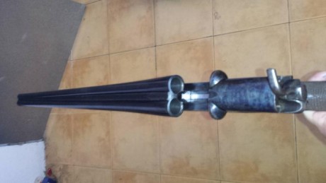 Vendo escopeta paralela Brun Latrige , fabricada en Sant Etienne calibre 12 .modelo 555 .Escopeta precursora 02