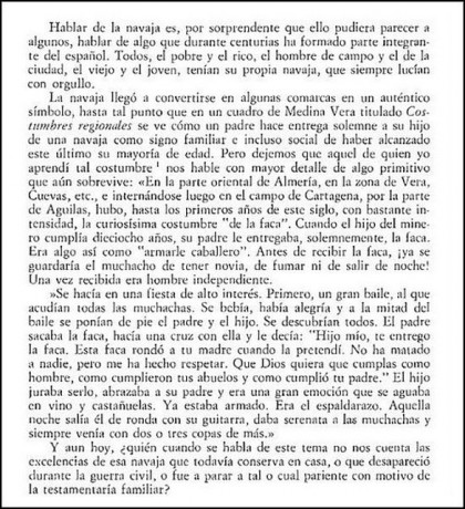 Buenas tardes.

Aquí tenéis este texto tan extraordinario de don Rafael Martínez del Peral Forton.

 navajas.jpg 00