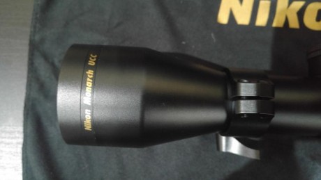 Visor Nikon 1.5-6x42 Reticula Iluminada, comprado a finales de Febrero de 2016.
500€
Visor en perfecto 12