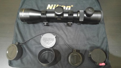Visor Nikon 1.5-6x42 Reticula Iluminada, comprado a finales de Febrero de 2016.
500€
Visor en perfecto 11
