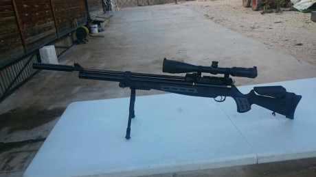 Se vende carabina HATSAN BT 65 RB de 5,5.
·El precio son 600€.

-Tiene cambiado el cañón por un LOTHAR 10