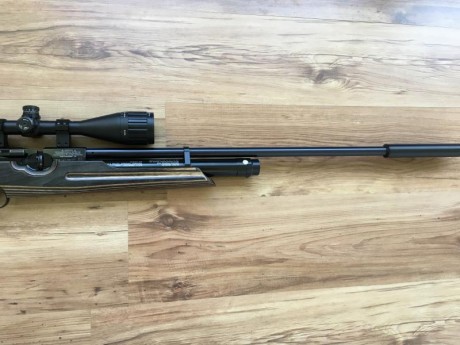 Pongo a la venta carabina pcp marca Weihrauch modelo hw 100 fsb en madera laminada. Calibre 4,5.
La he 01