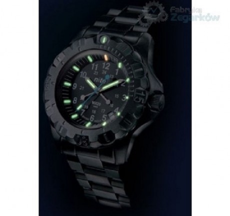 Reloj de tritio H3 Marca NITE, Modelo  MX201. Acero PVD.

 Movimiento  suizo de gran precisión y fiabilidad. 11