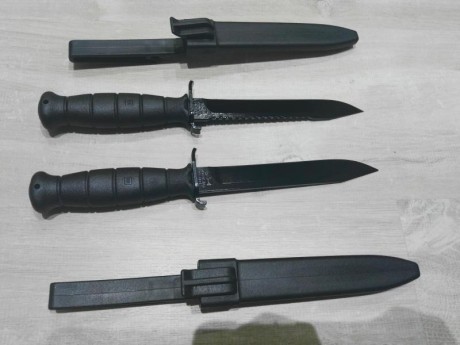 Buenas tardes,

Vendo dos cuchillos nuevos Glock de color negro,uno con Sierra y otro liso,sin sierra.
Precio:60€ 00