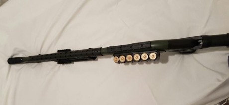 Hola compañeros, se vende esta  fantastica Remington 870 tactica, a la cual le he puesto varias cosillas 12