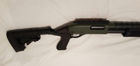 Hola compañeros, se vende esta  fantastica Remington 870 tactica, a la cual le he puesto varias cosillas 11