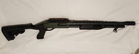 Hola compañeros, se vende esta  fantastica Remington 870 tactica, a la cual le he puesto varias cosillas 10
