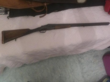 Buenas , vendo una escopeta paralela marca LIG ,guiada en E , calibre 12/70, expulsora , pletina larga 02