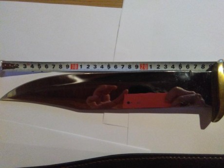 buenas noches

vendo cuchillo bowie, empuñadura en hueso camello, con latón.

6mm de grosor, acero inoxidable, 02