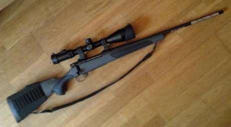    Rifle “Weatherby” Vanguard Series 2 sintético Sub Moa, con bases "Warne", calibre 7 mm. Rem. 00