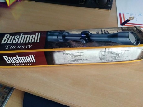 Vendo visor BUSHNELL TROPHY 1.75-5X32.

Vendo sin estrenar por la mitad que me costó.

 € GASTOS DE ENVIO 00