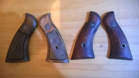  
Cachas para revolver Martial, 25€ el par mas envío, no tienen tornillo. Los dos pares 50€ envío incluído. 00