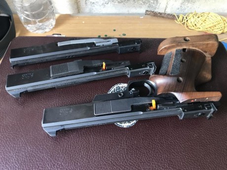 VENDIDA pistola SAKO triace. Completa con su maletín y accesorios . Tres calibres .32SW Long Wad Cutter, 10