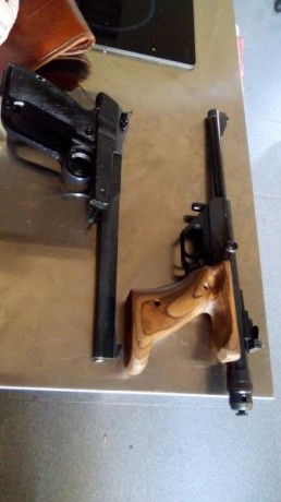 Hola, pongo en venta dos ejemplares magníficos de pistola olímpica una Hammerli Máster de Co2 con empuñadura 02