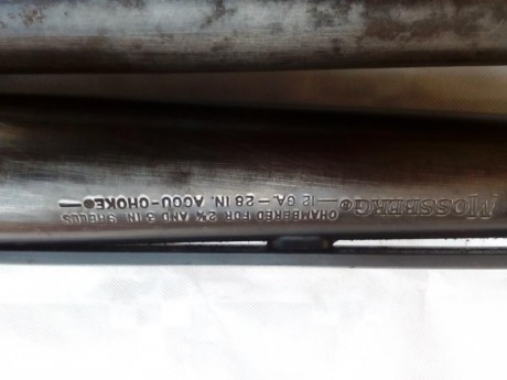 ----VENDIDA GRRACIAS----

 Se vende escopeta de corredera Mossberg 500A , Calibre 12/76.
 Con 2 Cañones 30