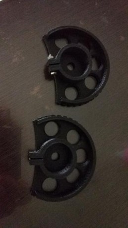 Se hacen ruedas de paralelaje a medida. 15 más envío . también en aluminio, consultar precio de estas. 50